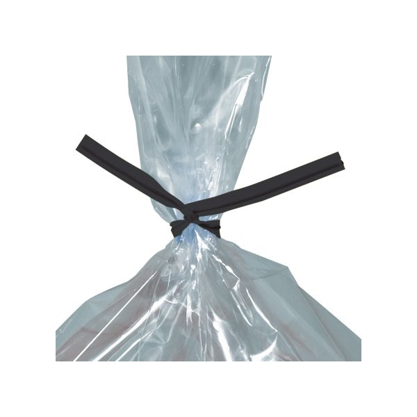 Bsc Preferred 7 x 5/32'' Black Plastic Twist Ties, 2000PK BUY00027093 - main